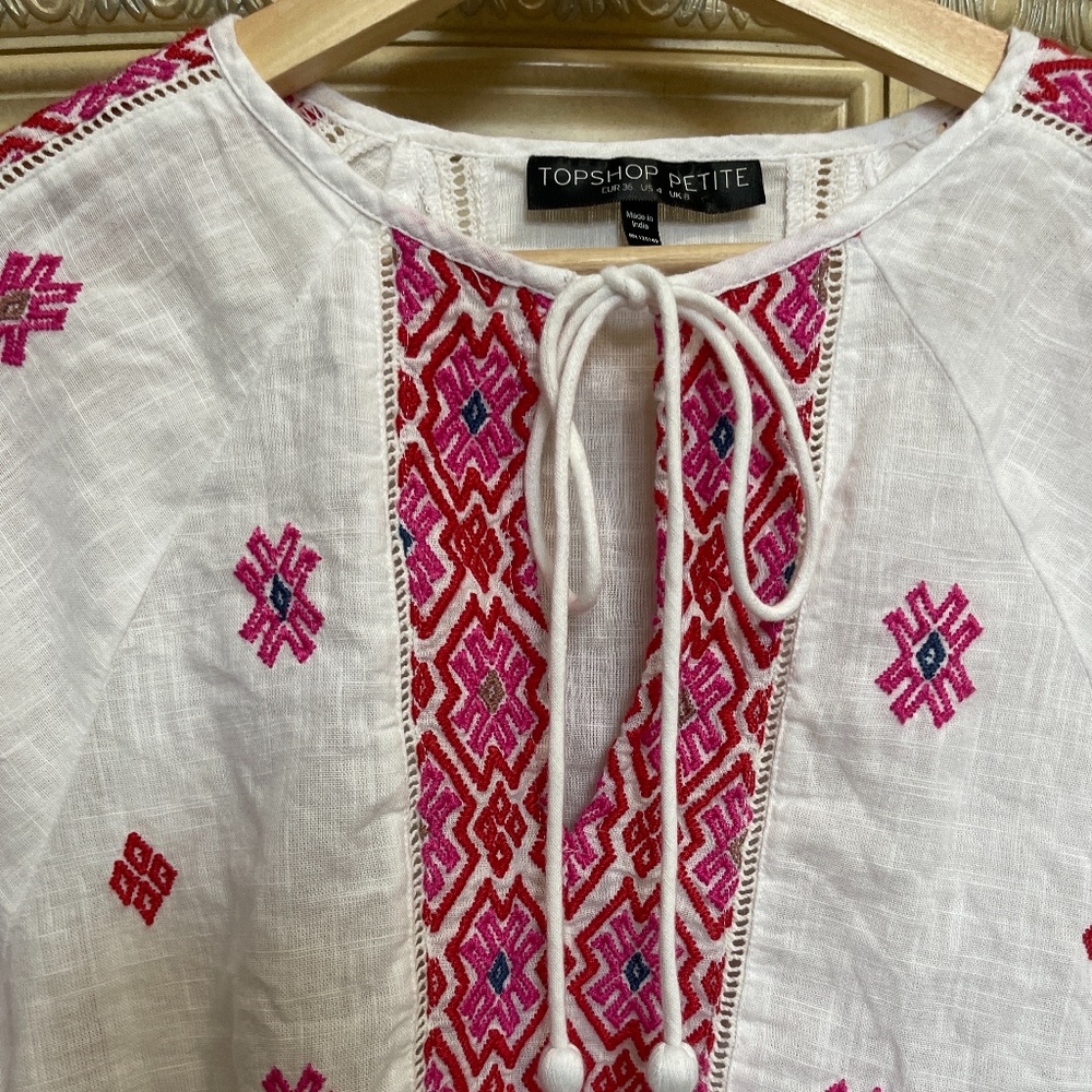 Topshop embroidered top - Picture 2 of 4